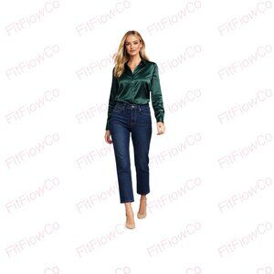 ⚡Levi’s Women’s Cropped Jeans – Dark Wash – Size W27 – Preowned